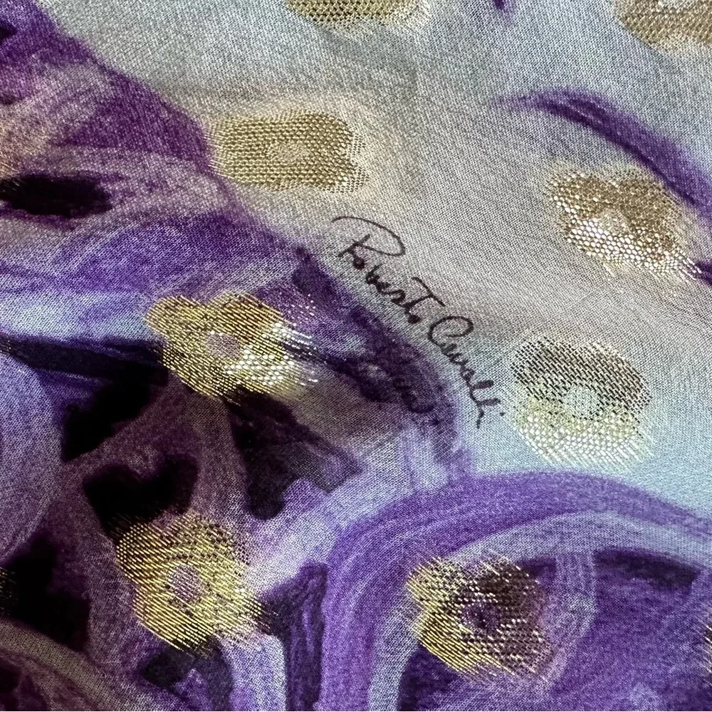 ROBERTO CAVALLI CHINOISERIE DRAGON PRINTED BACKLESS MIDI DRESS 2005 - Picture 7 of 8